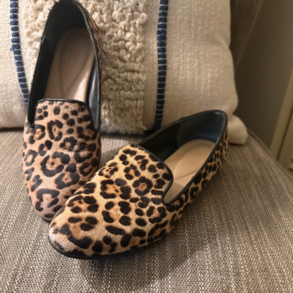 Alfani Oceana Haircalf  Leopard Print Women's Loafers Size 6.5